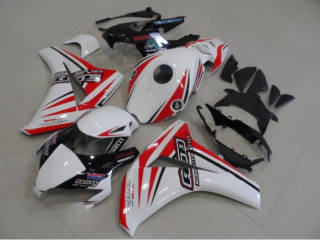 Purchase 2008-2011 White Red Glossy Black HRC Honda CBR1000RR Motorcycle Fairings UK