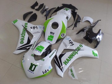 Purchase 2008-2011 White Green Glossy Black Hannspree 10 Honda CBR1000RR Motorcycle Fairings UK