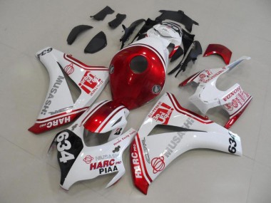 Purchase 2008-2011 White Red HARC Pro PIAA 634 Honda CBR1000RR Motor Fairings UK