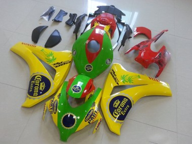 Purchase 2008-2011 Yellow Green Red Black Corona Honda CBR1000RR Motorcycle Fairings UK