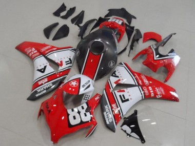 Purchase 2008-2011 White Red Matte Black Dunlop Fiamm 88 Honda CBR1000RR Motorcycle Fairings UK