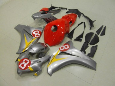 Purchase 2008-2011 Silver Red 8 Honda CBR1000RR Motorbike Fairings UK