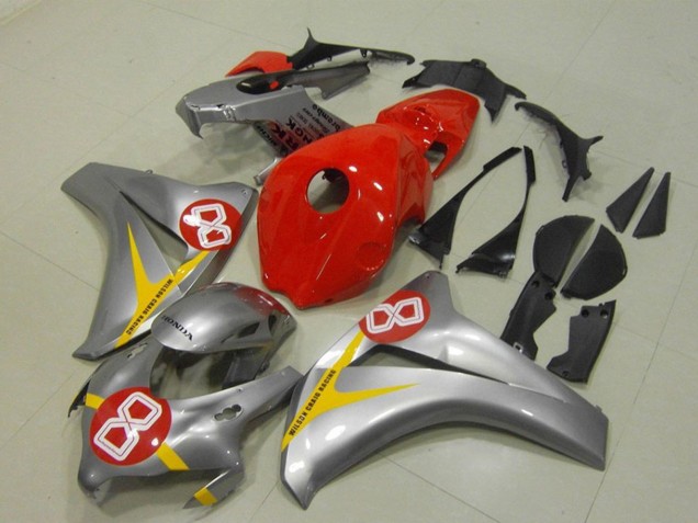 Purchase 2008-2011 Silver Red Yellow 8 Honda CBR1000RR Motorcycle Fairings UK
