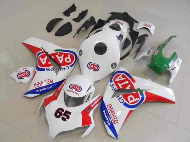 Purchase 2008-2011 White Red Blue Pata 65 Honda CBR1000RR Motorcycle Fairings UK