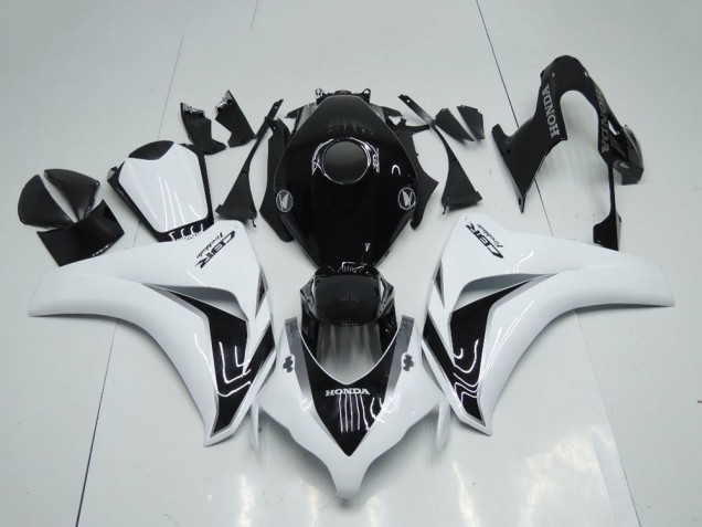 Purchase 2008-2011 White Glossy Black Honda CBR1000RR Motorcycle Fairings Kit UK