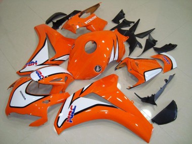 Purchase 2008-2011 Sunset Orange HRC Honda CBR1000RR Motorcycle Fairings Kit UK