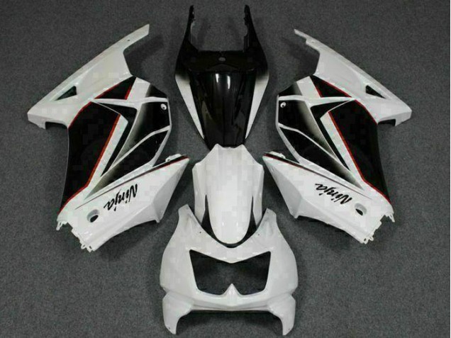 Purchase 2008-2012 White Black Ninja Kawasaki EX250 Replacement Fairings UK Purchase 2008-2012 White Black Ninja Kawasaki EX250 Replacement Fairings UK