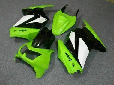 Purchase 2008-2012 Green White Black Kawasaki EX250 Motorcycle Fairings UK