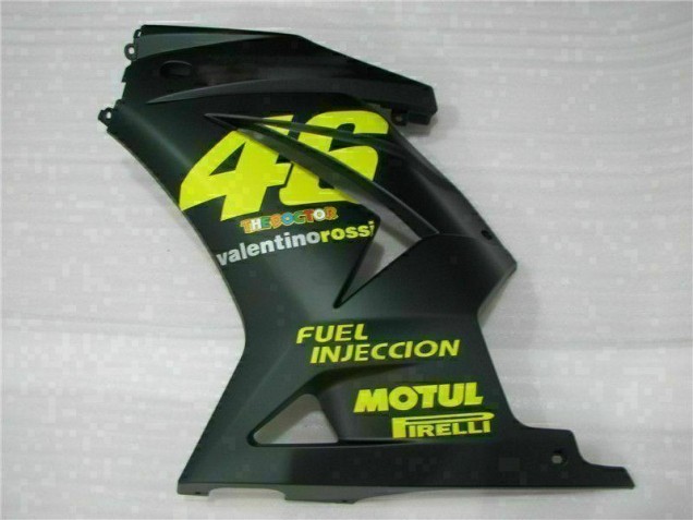 Purchase 2008-2012 Black Yellow 46 Kawasaki EX250 Motorcycle Fairings Kit UK