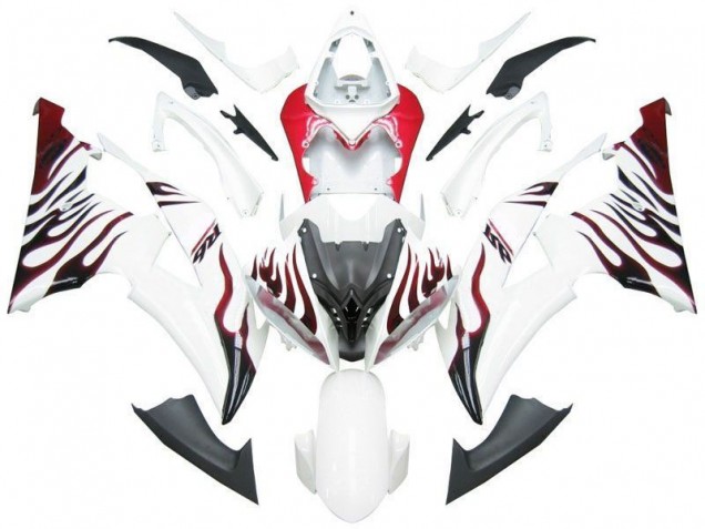 Purchase 2008-2016 White Red Flame R6 Yamaha YZF R6 Motorbike Fairing UK Purchase 2008-2016 White Red Flame R6 Yamaha YZF R6 Motorbike Fairing UK