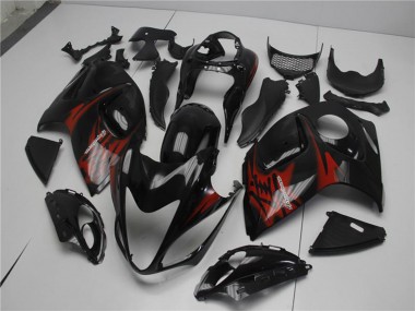 Purchase 2008-2020 Glossy Black Red Suzuki GSXR 1300 Hayabusa Motorcycle Fairings UK