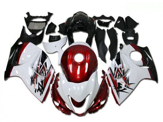 Purchase 2008-2020 White Red Black Suzuki GSXR 1300 Hayabusa Motorcycle Fairings UK