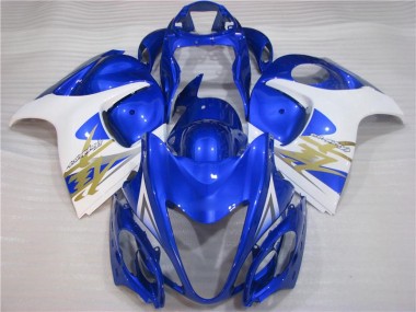Purchase 2008-2019 Blue White Suzuki GSXR 1300 Hayabusa Motorcycle Fairings UK