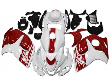 Purchase 2008-2020 White Red Suzuki GSXR 1300 Hayabusa Motorcycle Fairings UK