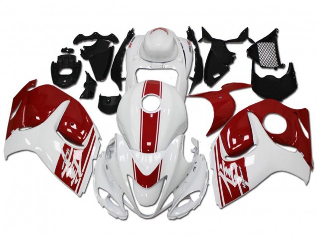 Purchase 2008-2020 White Red Suzuki GSXR 1300 Hayabusa Motorcycle Fairings UK