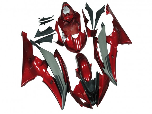Purchase 2008-2016 Red Grey Yamaha YZF R6 Motorcycle Fairings UK