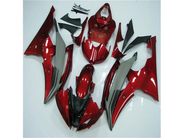 Purchase 2008-2016 Red Grey Yamaha YZF R6 Motorcycle Fairings Kits UK Purchase 2008-2016 Red Grey Yamaha YZF R6 Motorcycle Fairings Kits UK