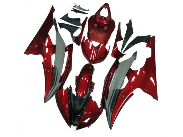 Purchase 2008-2016 Red Grey Yamaha YZF R6 Motorcycle Fairings UK
