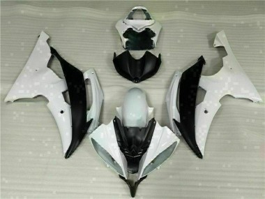 Purchase 2008-2016 White Black Yamaha YZF R6 Motorcycle Fairings Kit UK