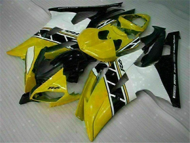 Purchase 2008-2016 Yellow White Yamaha YZF R6 Motorcycle Replacement Fairings UK Purchase 2008-2016 Yellow White Yamaha YZF R6 Motorcycle Replacement Fairings UK