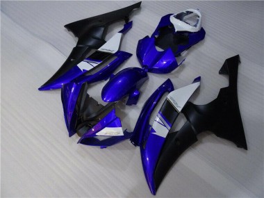 Purchase 2008-2016 White Blue Matte Black Yamaha YZF R6 Motorcycle Fairings UK