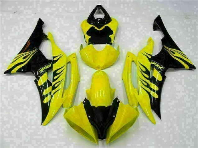 Purchase 2008-2016 Yellow Black Yamaha YZF R6 Motorcycle Fairing Kits UK Purchase 2008-2016 Yellow Black Yamaha YZF R6 Motorcycle Fairing Kits UK