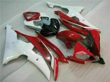 Purchase 2008-2016 Red White Yamaha YZF R6 Motorbike Fairing Kits UK