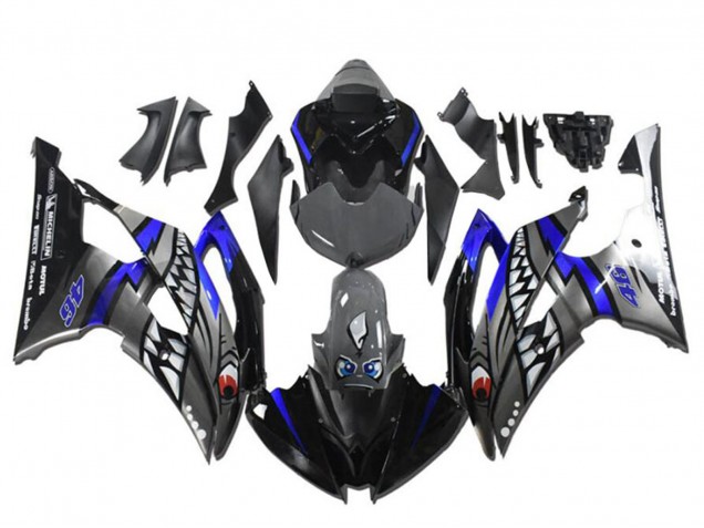 Purchase 2008-2016 Blue Silver Grey Shark Yamaha YZF R6 Motorcycle Fairings UK