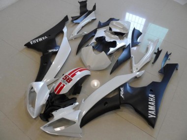 Purchase 2008-2016 Pearl White and Black 58 Sic Yamaha YZF R6 Bike Fairing UK
