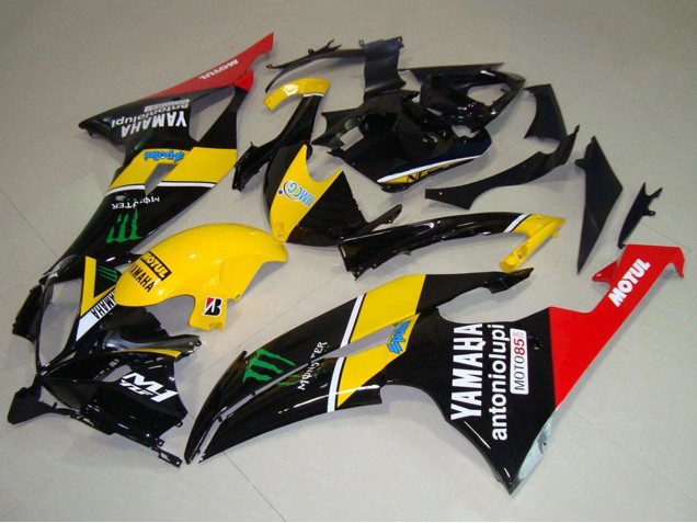 Purchase 2008-2016 Yellow Red Glossy Black Green Monster Motul Yamaha YZF R6 Motorcycle Fairings UK