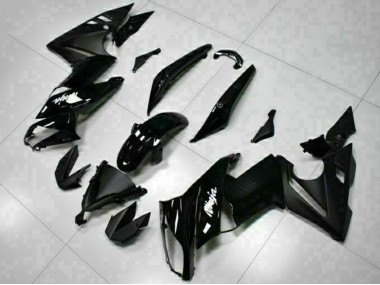 Purchase 2009-2011 Glossy Black White Decal Kawasaki EX650 Motorcycle Fairings UK