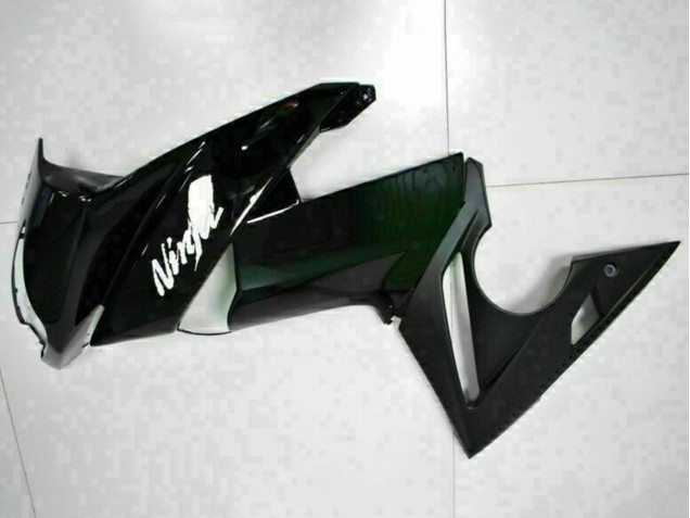 Purchase 2009-2011 Glossy Black White Decal Kawasaki EX650 Motorcycle Fairings UK