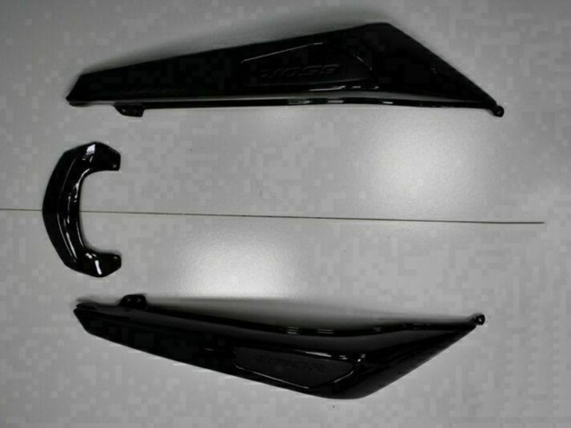 Purchase 2009-2011 Glossy Black White Decal Kawasaki EX650 Motorcycle Fairings UK