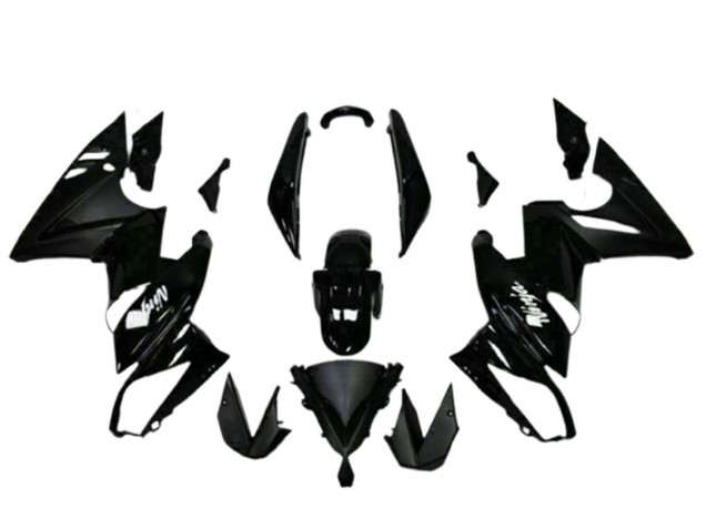 Purchase 2009-2011 Glossy Black White Decal Kawasaki EX650 Motorcycle Fairings UK
