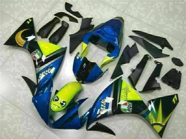 Purchase 2009-2011 Blue Yellow Shark Yamaha YZF R1 Motorcycle Fairings UK