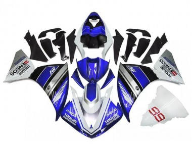 Purchase 2009-2011 White Blue Silver Yamaha YZF R1 Bike Fairings UK