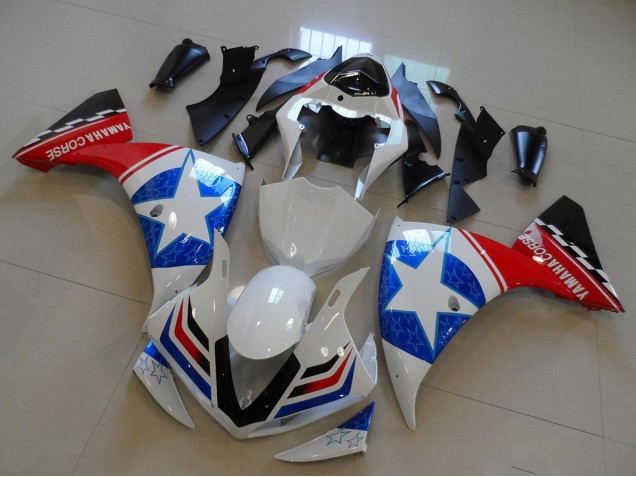 Purchase 2009-2011 White Blue Red Black Ducati Star Style Yamaha YZF R1 Motorcycle Fairings UK