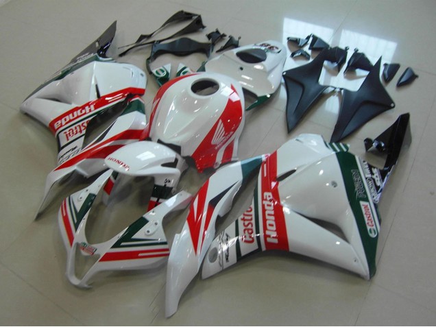 Purchase 2009-2012 White Red Green Castrol Honda CBR600RR Motorcycle Fairings UK