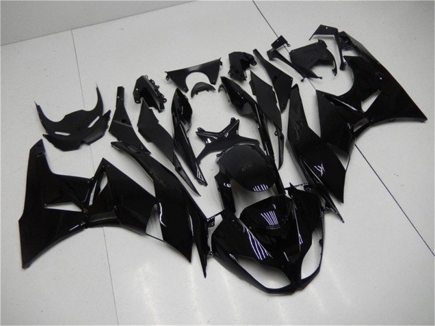 Purchase 2009-2012 Glossy Black Kawasaki ZX6R Motorcycle Fairings UK