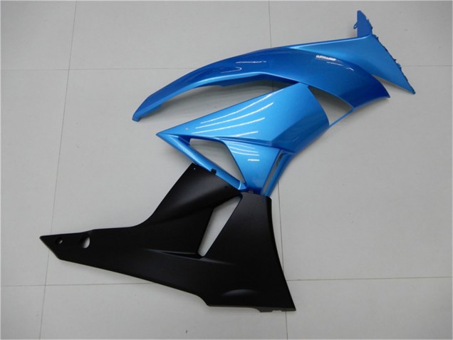 Purchase 2009-2012 Light Blue Glossy Black Kawasaki ZX6R Motorcycle Fairings UK