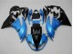 Purchase 2009-2012 Light Blue Glossy Black Kawasaki ZX6R Motorcycle Fairings UK