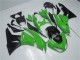Purchase 2009-2012 Green Glossy Black Kawasaki ZX6R Motorcycle Fairing Kits UK