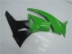 Purchase 2009-2012 Green Glossy Black Kawasaki ZX6R Motorcycle Fairing Kits UK
