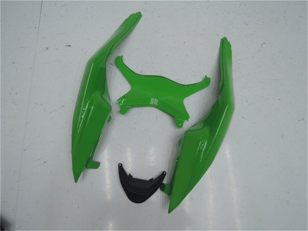 Purchase 2009-2012 Green Glossy Black Kawasaki ZX6R Motorcycle Fairing Kits UK