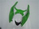 Purchase 2009-2012 Green Glossy Black Kawasaki ZX6R Motorcycle Fairing Kits UK