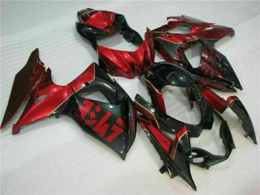 Purchase 2009-2016 Red Glossy Black Suzuki GSXR 1000 Motorcycle Fairings UK