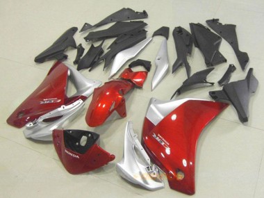 Purchase 2011-2015 Silver Red Honda CBR250RR Motorcycle Fairing UK