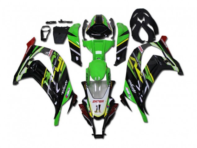 Purchase 2011-2015 Green Black Kawasaki ZX10R Bike Fairings UK