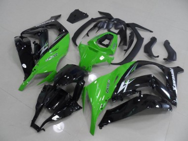 Purchase 2011-2015 Green and Black Kawasaki ZX10R Motorcycle Replacement Fairings UK