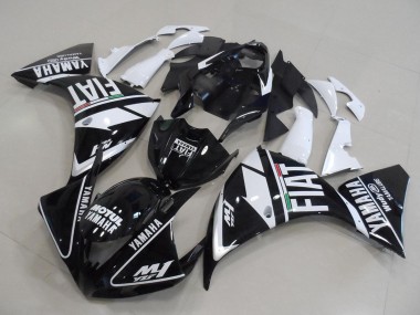 Purchase 2012-2014 White Black Fiat Yamaha YZF R1 Motorcycle Fairings UK